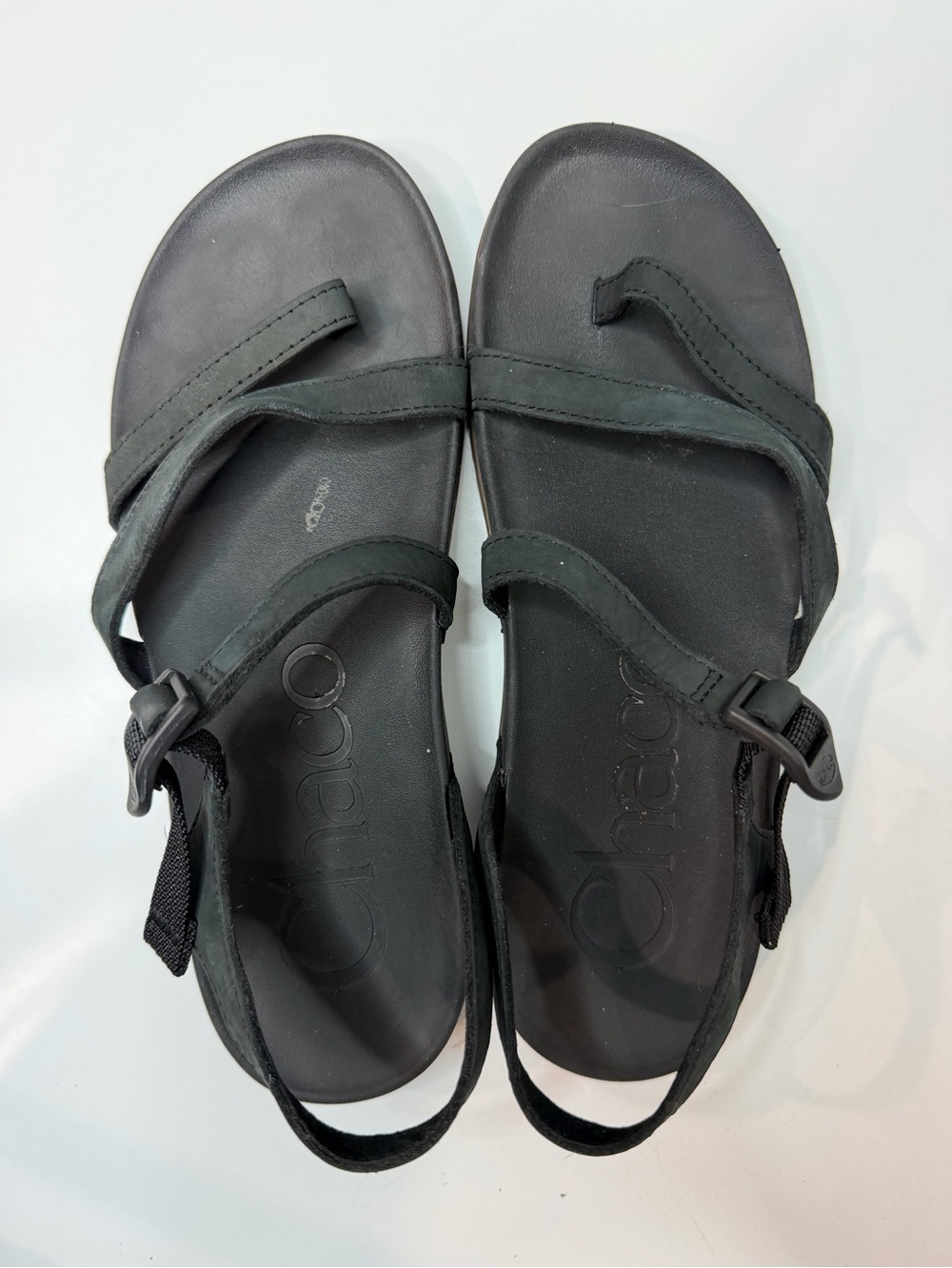Chaco Women's Lowdown Strappy Black  Sandals 8